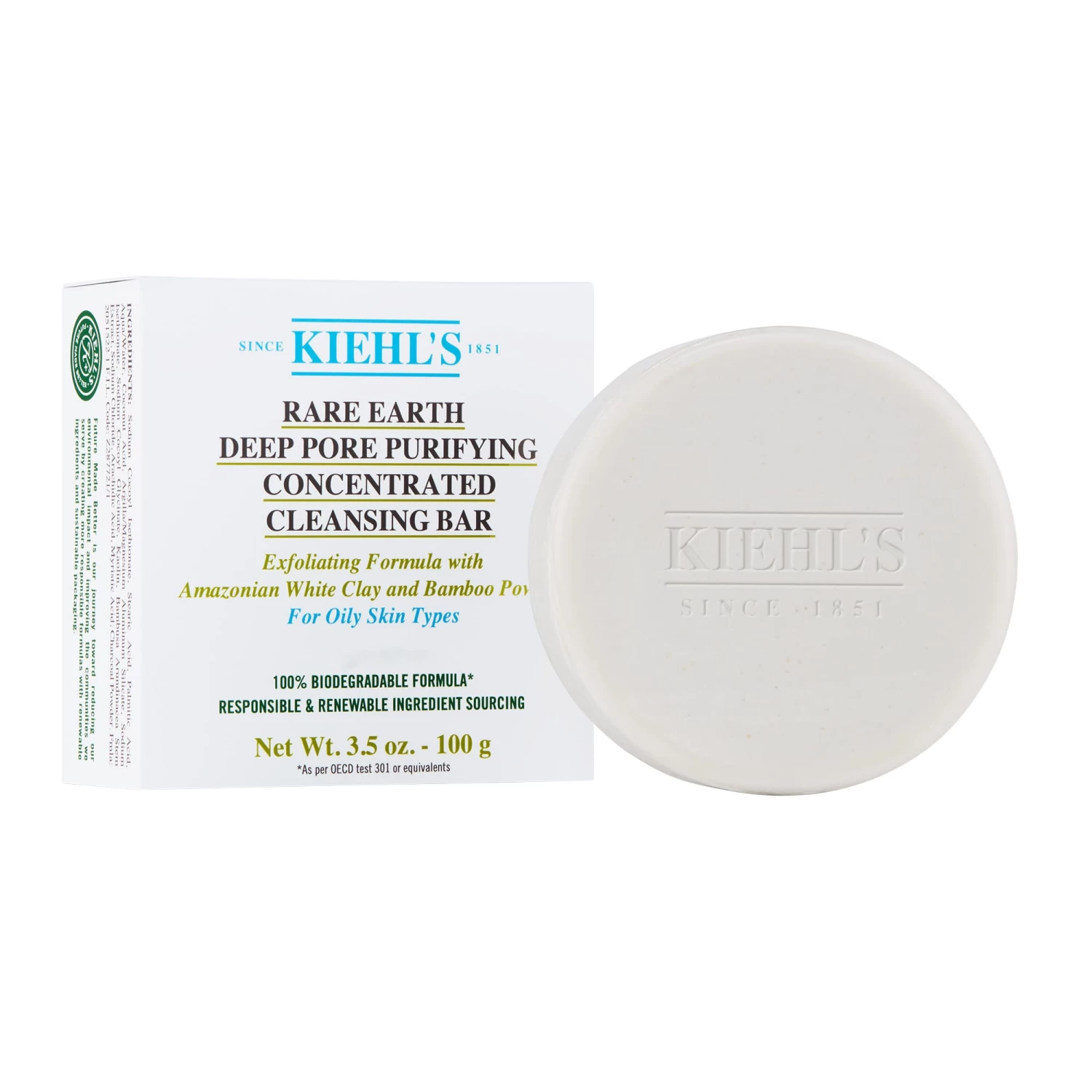 Kiehl's Deep Pore Detoxifying Concentrated Cleansing Bar 1 Kiehl's Deep Pore Detoxifying Concentrated Cleansing Bar
