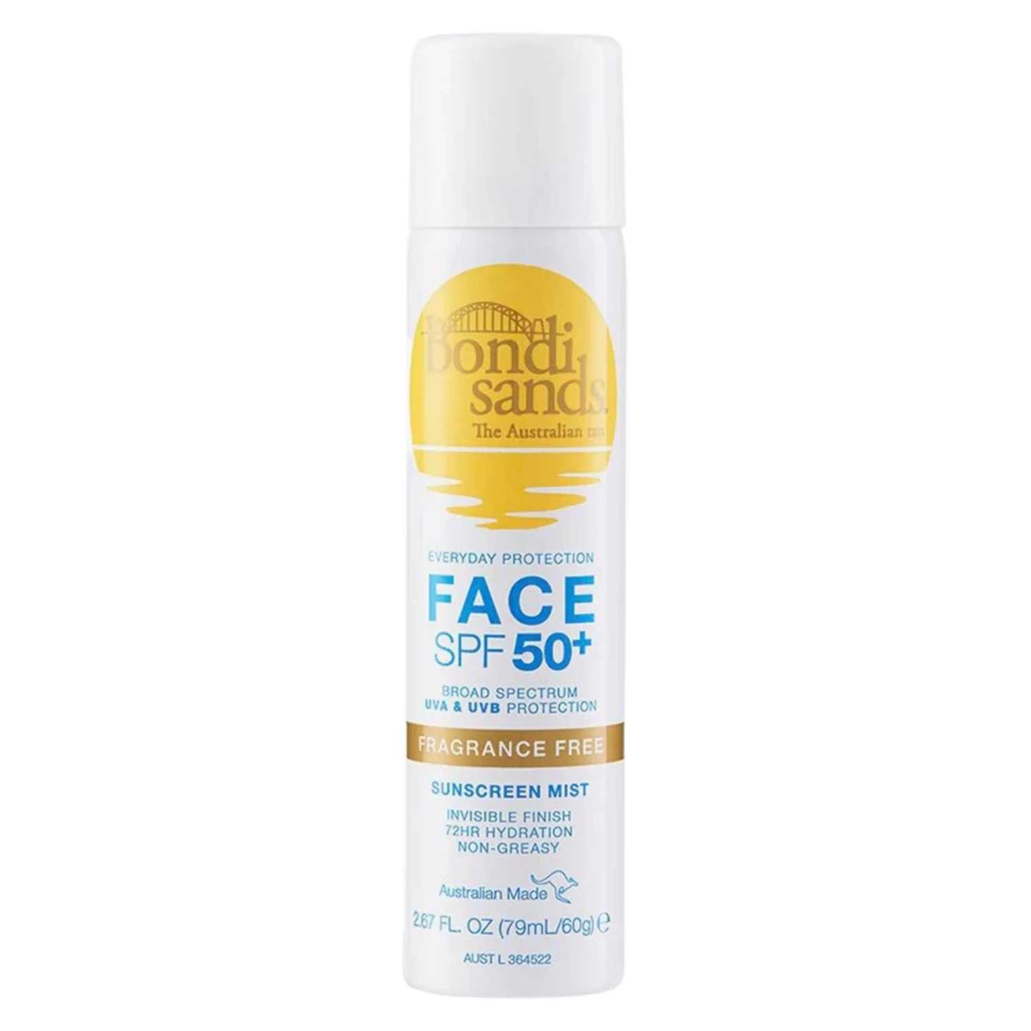 BondiSands Fragrance Free Face Mist 2 BondiSands Fragrance Free Face Mist – Bild 2
